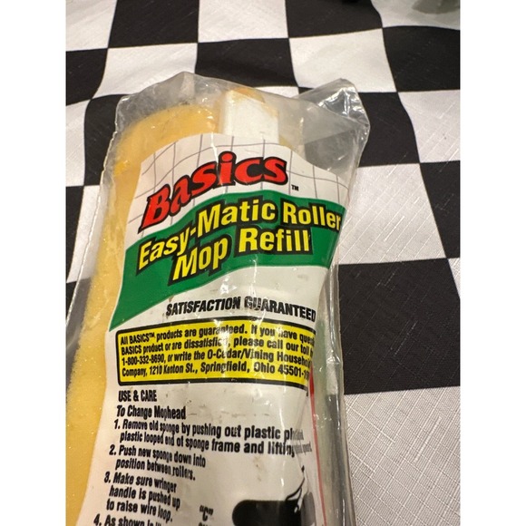 Basics Easy-Matic Roller Mop Refill #212 & Vintage #201 Made In USA New - Picture 4 of 4